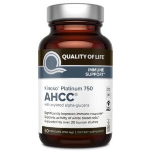 Quality of Life Kinoko Platinum AHCC, 750 mg, 60 Vegicaps