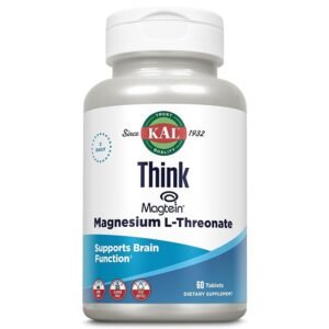 KAL, Think Magnesium L-Threonate, 60 Tablets