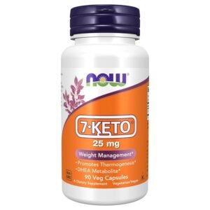NOW Foods 7-KETO, 25 mg, 90 Veg Capsules