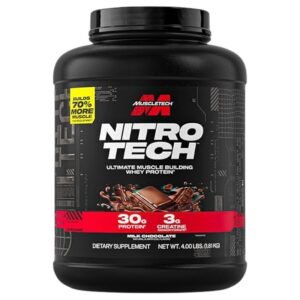 MuscleTech NitroTech Whey Protein, 4 lbs