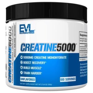 EVLution Nutrition CREATINE5000, Unflavored, 100 Servings