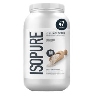 Isopure Zero Carb Protein , Unflavored, 3 lbs