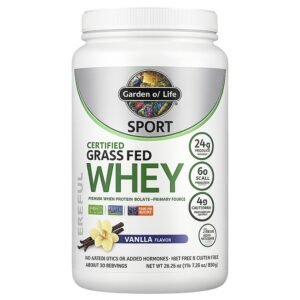 Garden of Life Sport Certified Grass Fed Whey, 1 lbs