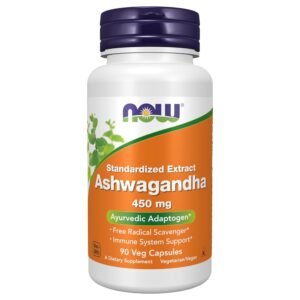 NOW Foods Ashwagandha, 450 mg, 90 Veg Capsules