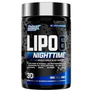 Nutrex Research Lipo-6 Nighttime, 30 Capsules