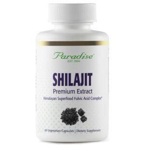 Paradise Herbs Shilajit Premium Extract, 250 mg, 60 Vegetarian Capsules