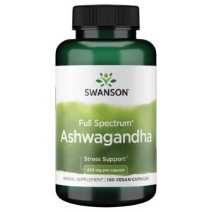 Swanson Full Spectrum Ashwagandha, 100 Vegan Capsules