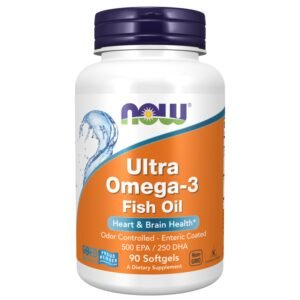 NOW Foods Ultra Omega-3 Fish Oil, 90 Softgels