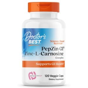 Doctor's Best PepZin GI Zinc-L-Carnosine Complex, 120 Veggie Caps