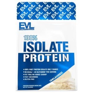 EVLution Nutrition 100% Isolate Protein, Unflavored, 16 Servings