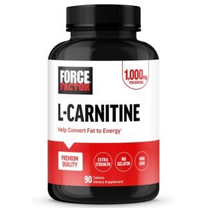 Force Factor L-Carnitine, 1,000 mg, 90 Tablets