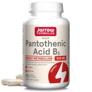 Jarrow Formulas Pantothenic Acid B5, 100 Veggie Caps