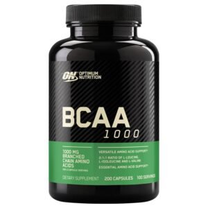 Optimum Nutrition BCAA 1000, 200 Capsules (500 mg per Capsule)