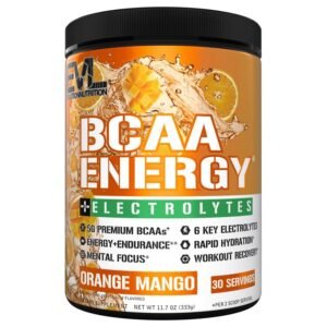 EVLution Nutrition BCAA Energy Plus Electrolytes, Orange Mango, 30 Servings