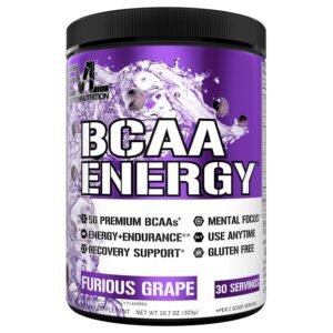 EVLution Nutrition BCAA Energy Plus Electrolytes, Grape Splash, 30 Servings