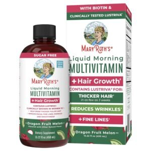 MaryRuth's Liquid Morning Multivitamin + Hair Growth , 15.22 fl oz (450 ml)
