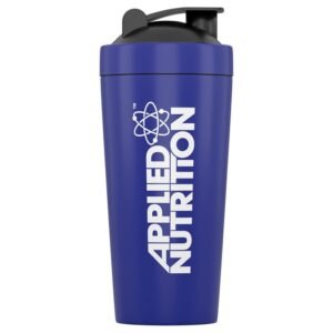 Applied Nutrition Metal Shaker, Blue, 26.8 oz (750 ml)