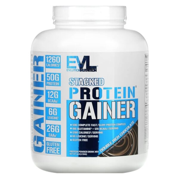 EVLution Nutrition, Stacked Protein Gainer, 6 lbs