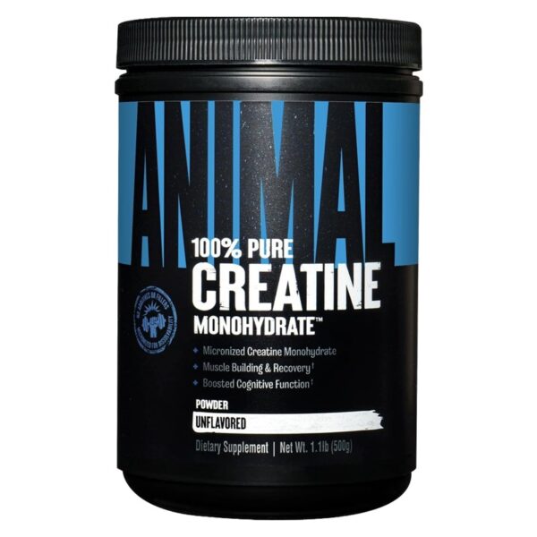 Animal, Micronized Creatine, Monohydrate Powder, Unflavored, 100 Servings