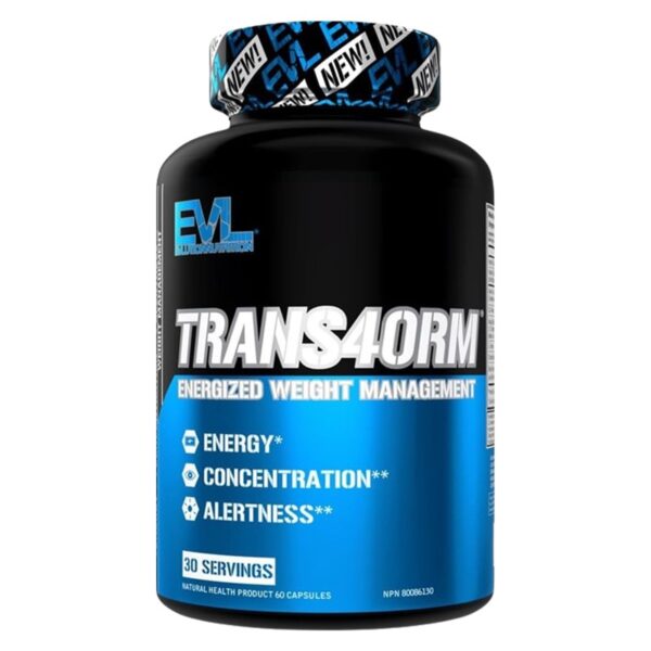 EVLution Nutrition, Trans4orm, Energized Weight Management, 60 Veggie Capsules