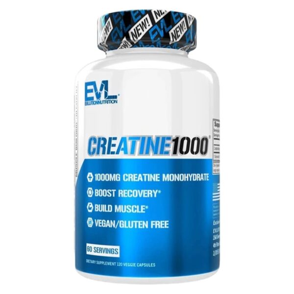 EVLution Nutrition, Creatine1000, 120 Veggie Capsules