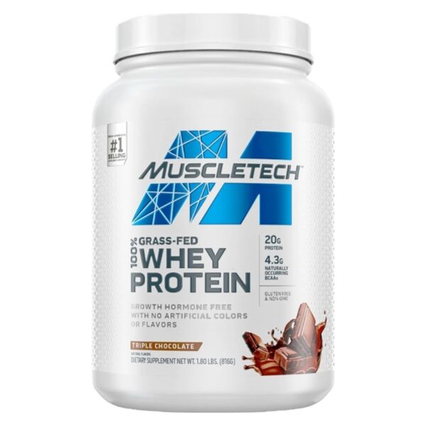 MuscleTech, Grass-Fed 100% Whey Protein, 1.8 lbs