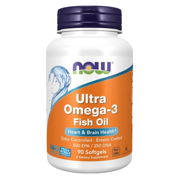 NOW Foods, Ultra Omega-3 Fish Oil, 90 Softgels