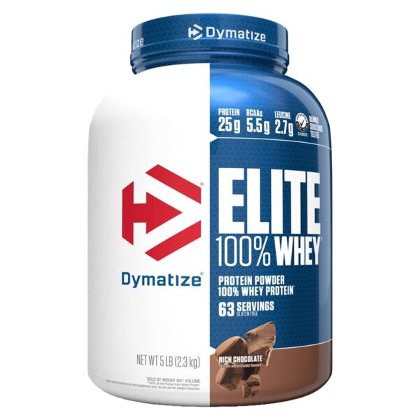 Dymatize, Elite, 100% Whey Protein Powder, 5 lbs