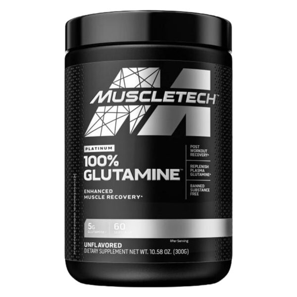 MuscleTech, Platinum 100% Glutamine, Unflavored, 60 Serving