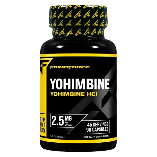 Primaforce, Yohimbine HCl, 2.5 mg, 90 Capsules