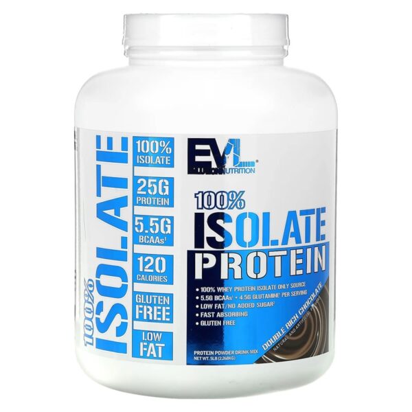 EVLution Nutrition, 100% Isolate Protein, 5 lb (2.268 kg)