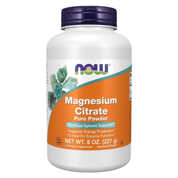 NOW Foods, Magnesium Citrate Pure Powder, 76 Servings