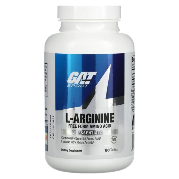 GAT, L-Arginine, 180 Tablets