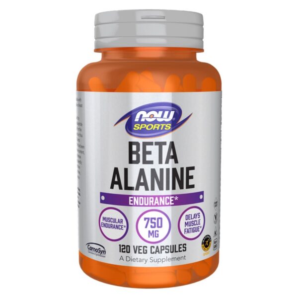 NOW Foods, Sports, Beta-Alanine, Endurance, 750 mg, 120 Veg Capsules