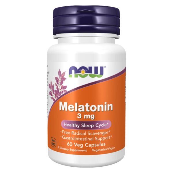 NOW Foods, Melatonin, 3 mg, 60 Veg Capsules