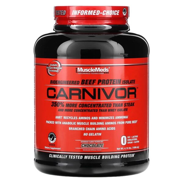 MuscleMeds, Carnivor, Bioengineered Beef Protein Isolate, 4.19 lbs