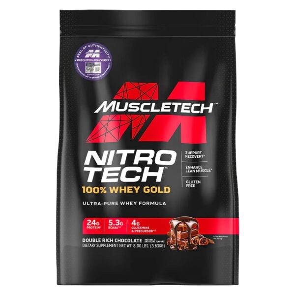 MuscleTech, NitroTech, 100% Whey Gold, 8 lbs