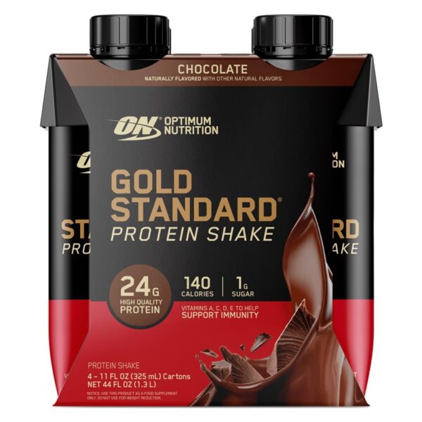 Optimum Nutrition, Gold Standard Protein Shake, 4 Cartons