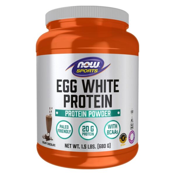 NOW Foods, Sports, Egg White Protein, Creamy Chocolate, 1.5 lbs