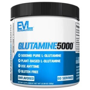 EVLution Nutrition Glutamine5000, Unflavored, 60 Servings