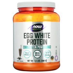 NOW Foods Sports Egg White Protein, Creamy Chocolate, 23 Servings