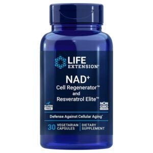 Life Extension NAD+ Cell Regenerator and Resveratrol Elite, 30 Vegetarian Capsules