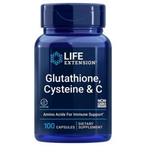 Life Extension Glutathione, Cysteine & C, 100 Capsules