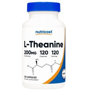 Nutricost L-Theanine, 200 mg, 120 Capsules