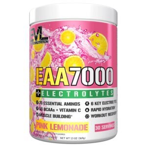 EVLution Nutrition EAA 7000 + Electrolytes, Pink Lemonade, 30 Servings