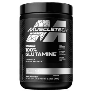 MuscleTech Platinum 100% Glutamine, Unflavored, 10.58 oz (300 g)