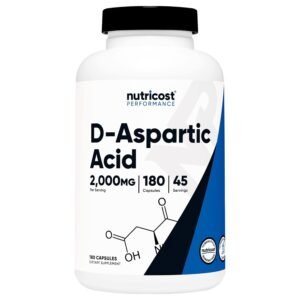 Nutricost D-Aspartic Acid , 180 Capsules