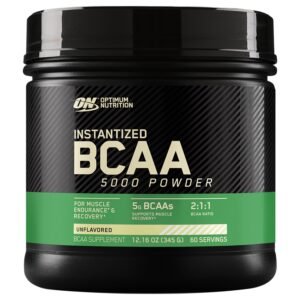 Optimum Nutrition Instantized BCAA 5000 Powder, Unflavored, 60 Servings