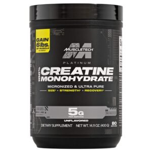 MuscleTech Platinum 100% Creatine Monohydrate, Unflavored, 400 g