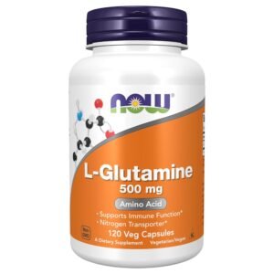 NOW Foods L-Glutamine, 500 mg, 120 Veg Capsules